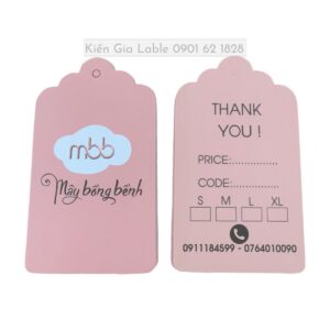 Tag giấy bế