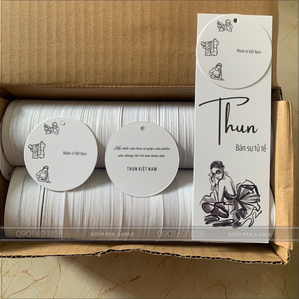 Tag giấy đôi (2 tag)