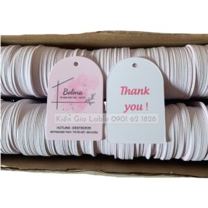 Tag giấy hình chuông