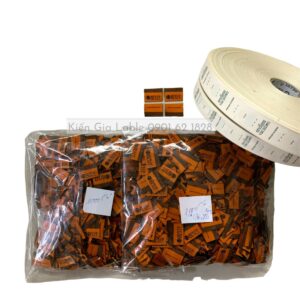 Mác vải dệt màu cam