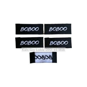 Mác vải dệt gắn cổ áo