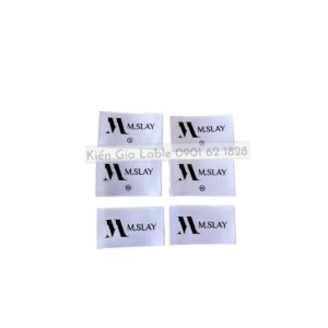 Mác vải satin lụa 3x5 cm