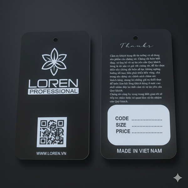 Tag giấy quần áo